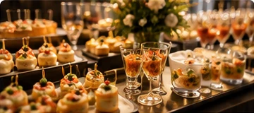 Buffet de réception d’entreprise